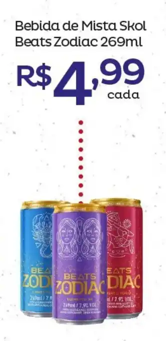 Super Lagoa Bebida de Mista Skol Beats Zodiac 269ml oferta