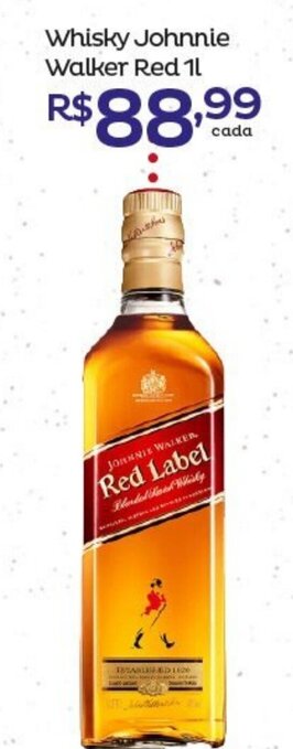 Super Lagoa Whisky Johnnie Walker Red 1L oferta