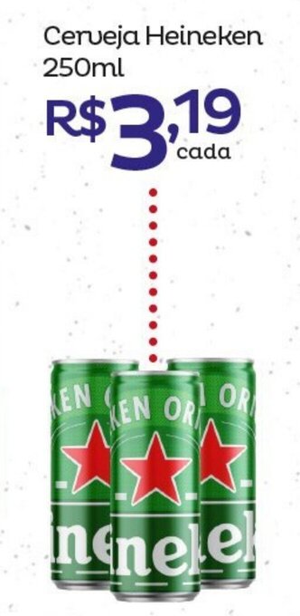 Super Lagoa Cerveja Heineken 250ml oferta