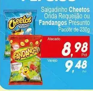 Salgadinho Cheetos Onda Requeijão Ou Fandangos Presunto 230g