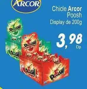 Villefort Atacadista Chicle Arcor Poosh 200g oferta