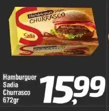 Rede Plus Supermercados Hamburguer Sadia Churrasco 672g oferta