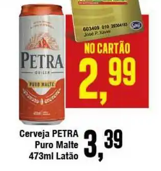 Rede Economia Cerveja Petra Puro Malte 473ml latao oferta