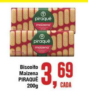 Rede Economia Biscoito Maizena Piraquê 200g oferta