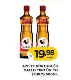 Supermercados Real Azeite Português Gallo Tipo único (puro) 500ml oferta