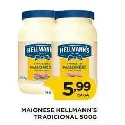 Supermercados Real Maionese Hellmann's Tradicional 500g oferta
