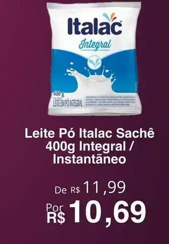 VN Autosserviço Leite Pó Italac Integral Instantãneo 400g oferta