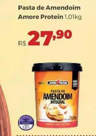 Villarreal Supermercados Pasta De Amendoim Amore Protein 1.01kg oferta