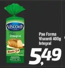 Rede Plus Supermercados Pao Forma Visconti 400g Integral oferta