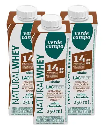 Shake whey verde campo chocolate 250ml