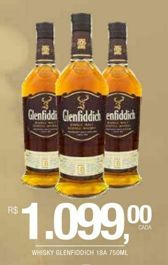 DB Supermercados Whisky escocês glenfiddich oferta