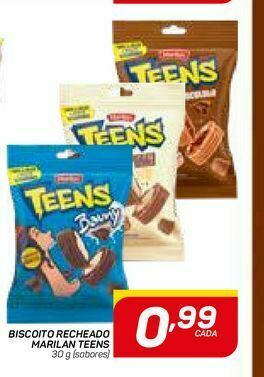 GBarbosa Biscoito recheado marilan teens oferta