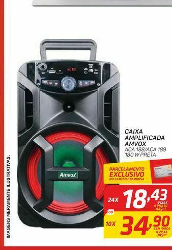 GBarbosa Caixa amplificada amvox oferta