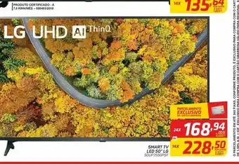 Smart tv led 50” lg