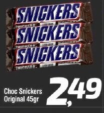 Choc Snickers Original 45g