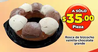 Rosca de bizcocho Vainilla-Chocolate grande