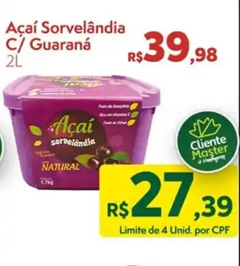 Acai Sorvelandia c/ Guarana 2L