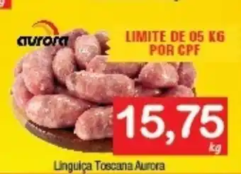 Supermercados Caetano Linguica Tosacana Aurora 1kg oferta