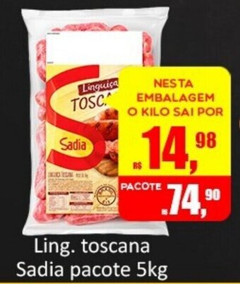 Atacado Máximo Ling. Toscana Sadia Pacote 5kg oferta