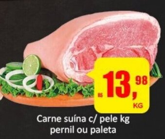 Atacado Máximo Carne suina c/ pele 1kg Pernil ou Paleta oferta