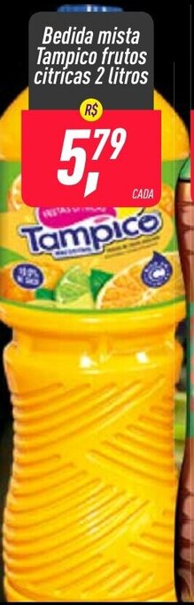 Frangolândia Bebida Mista Tampico frutas citricas 2L oferta