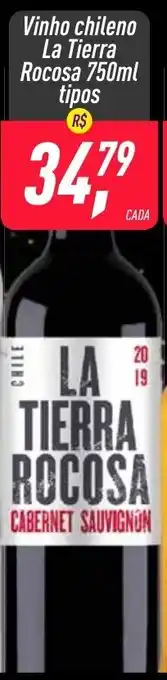 Frangolândia Vinho Chileno La Tierra Rocosa 750ml oferta
