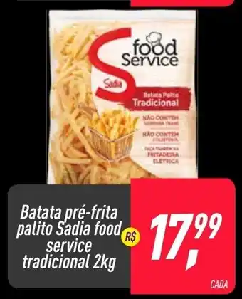 Batata Pre Frita palito Sadia 2kg