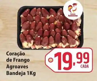 Sj Supermercados Coracao de Frango Agroaves Bandeja 1kg oferta
