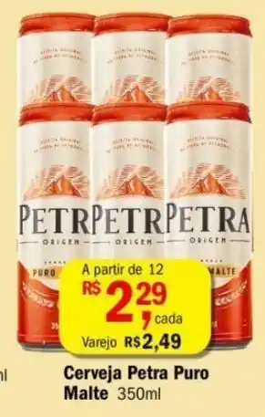 Ultrabox Cerveja Petra Puro Malte 350ml oferta