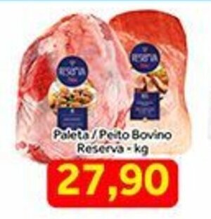 Shibata Supermercados Paleta/ Peito Bovino Reserva 1kg oferta