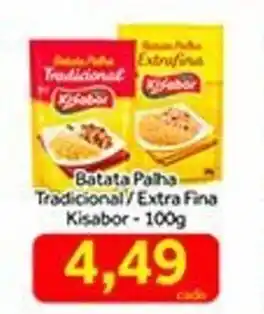 Shibata Supermercados Batata Palha Tradicional/ Extrafina Kisabor 100g oferta