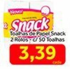 Shibata Supermercados Toalhas de Papel Snack 2 Rolos c/50 Toalhas oferta