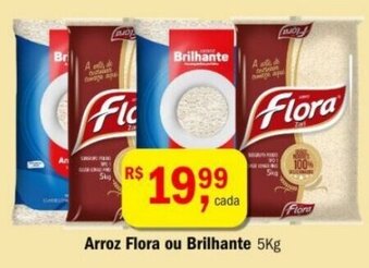 Ultrabox Arroz Flora ou Brilhante 5kg oferta