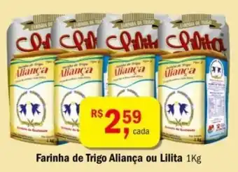 Ultrabox Farinha de Trigo Alianca ou Lilita 1kg oferta
