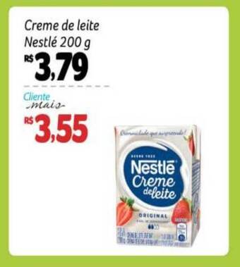 Pão de Açúcar Creme De Leite Nestlé 200g oferta