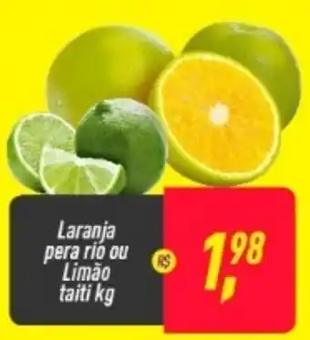 Frangolândia Laranja pera rio ou Limao Taiti 1kg oferta