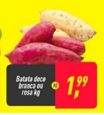 Frangolândia Batata Doce Branca ou rosa 1kg oferta