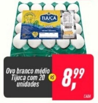Frangolândia Ovo Branco Medio Tijuca com 20 unidades oferta