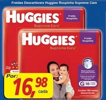 Supermercados Guanabara Fraldas Descartaveis Huggies Roupinha Supreme care oferta
