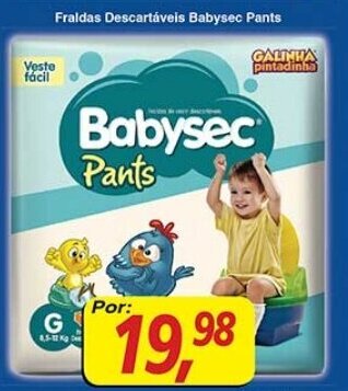 Supermercados Guanabara Fraldas Descartaveis Babysec Pants oferta