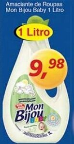 Supermercados Guanabara Amaciante de roupas Mon Bijou Baby 1L oferta