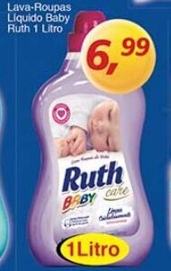 Supermercados Guanabara Lava-roupas liquido Baby Ruth 1L oferta