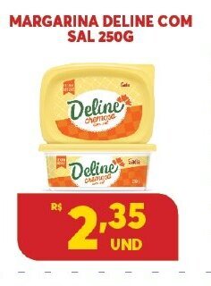 Atacadão Centro Sul Margarina Deline com Sal 250g oferta