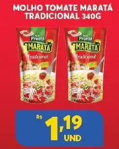 Atacadão Centro Sul Molho Tomate Marata Tradicional 340g oferta