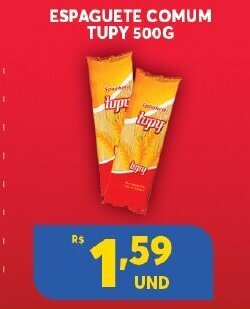 Atacadão Centro Sul Espaguete Comum Tupy 500g oferta