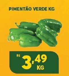 Atacadão Centro Sul Pimentao Verde 1kg oferta