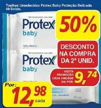 Supermercados Guanabara Toalhas Umedecidas Protex Baby Protecao Delicada 48 unids. oferta