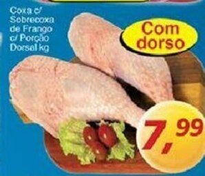 Supermercados Guanabara Coxa c/ Sobrecoxa de Frango c/ Porcao Dorsal 1kg oferta