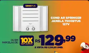 DB Supermercados COND AR SPRINGER JANELA 7500BTUS oferta