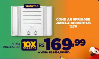 DB Supermercados COND AR SPRINGER JANELA 10000BTUS oferta